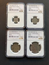 Groenland 1922 Ivigtut Cryolite mining, complet, dalle NGC AU55-XF45, RARE