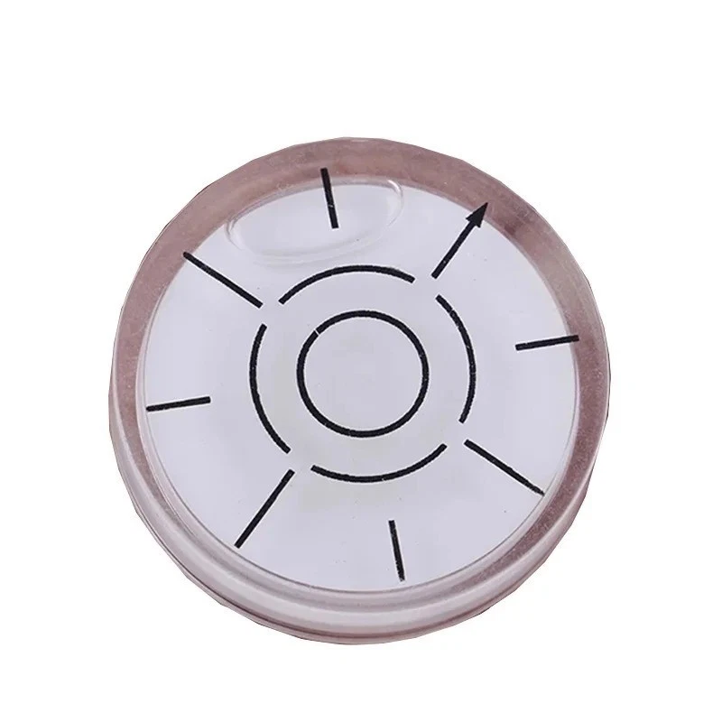 Herramienta de marcado de superficie redonda de 32 mm nivel burbuja acrílico Spirit