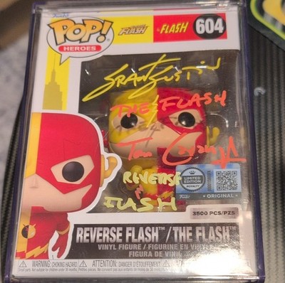 Dual Auto by  Gustin/Cavanagh on Funko Pop #604 Flash/Reverse Flash lmtd 3500pc