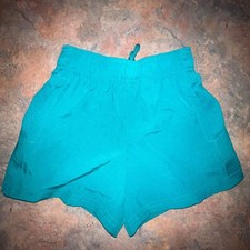Youth DSG Woven Athletic Shorts 2XS Teal Polyester Elastic Waistband Pockets