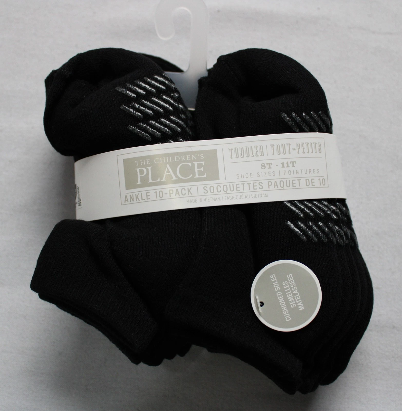 The Children's Place Toddler's 10-Pk Ankle Socks AR8 Black Size 8T-11T NWT
Opens in a new window or