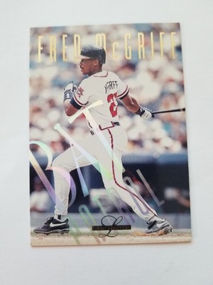 1995 Leaf Limited #22 Fred McGriff Bat Patrol Card Atlanta Braves