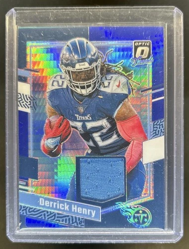 2023 Panini Donruss Optic Derrick Henry Threads Jersey Blue Hyper #DT-DH Titans