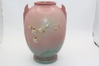 Roseville Pottery Ixia Vase – Pink & Green Matte Glaze – 855-7 – c.1938