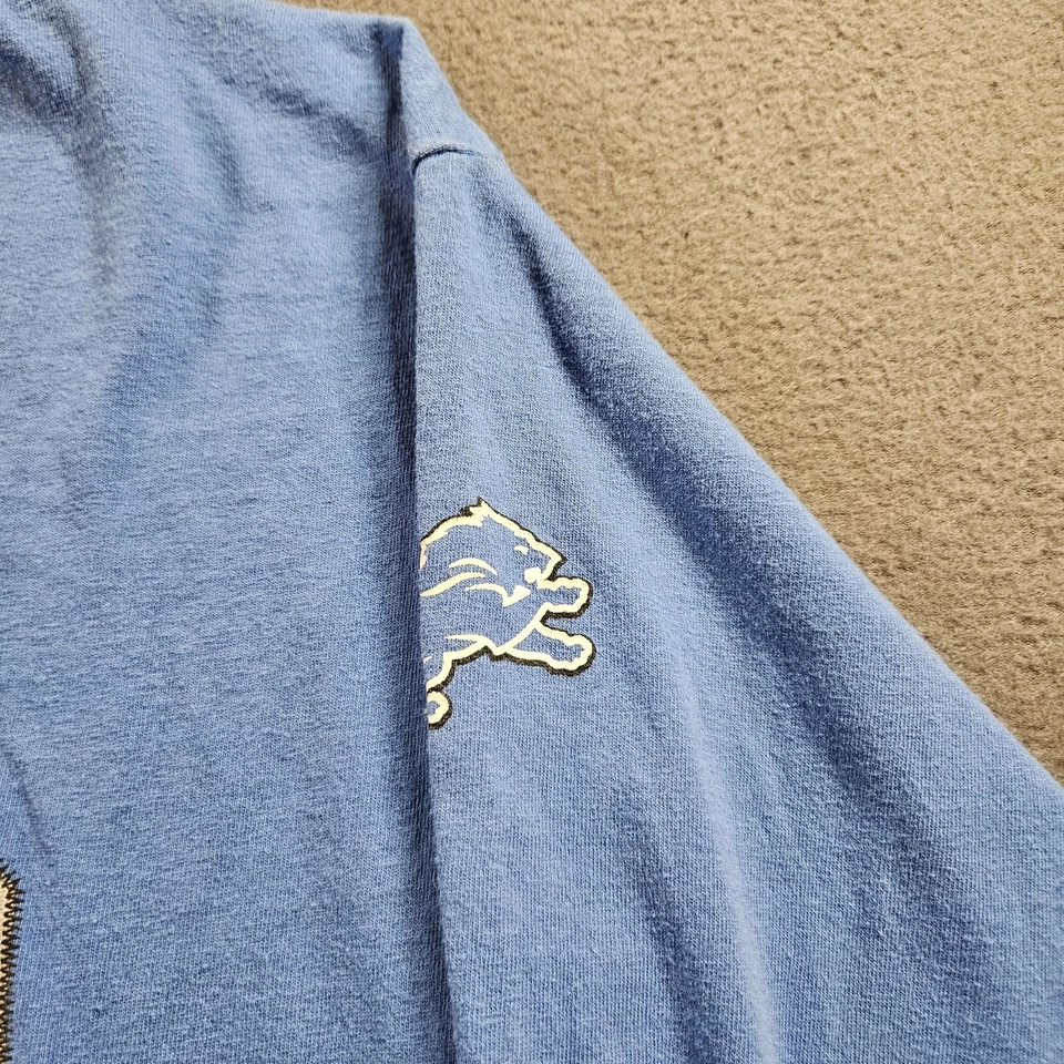 Camisa Detroit Lions Para Hombres XL Azul NFL Fútbol Ndamukong Suh 90 Manga Larga Foto 3 de 4