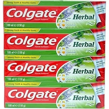 4x Colgate 125ml Toothpaste Fluoride Herbal Whitening & Deep Clean – Anti-Cavity