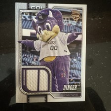 2026 Topps Celebration Dinger Mascot Two Color Relic