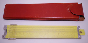 Vintage Pickett N4-ES Vector-Type Log Log Slide Rule with Leather Case