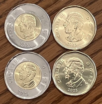 2025 Canada DAPHNE ODJIG $2 toonie & 2025 SUPREME COURT $1 loonie