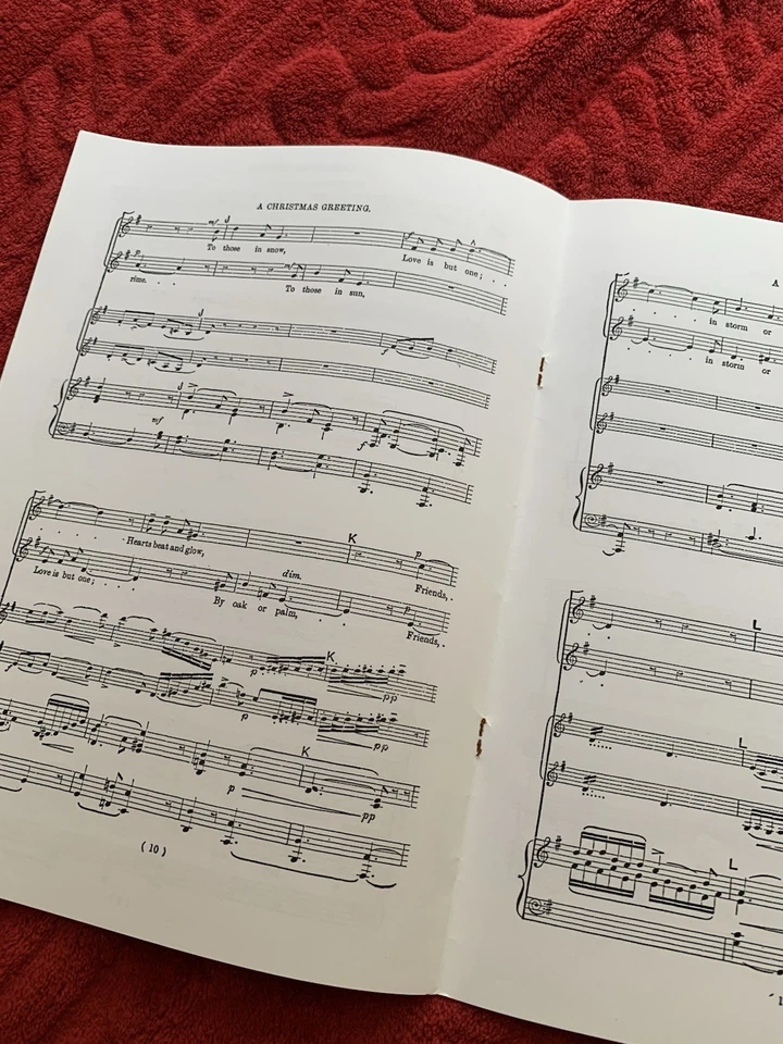 A Christmas Greeting Elgar Vocal Score SATB with Piano Sheet Music - Image 3 of 3