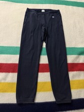 Reproduction 70s 1970s Champion Reverse Weave Black Sweatpants Large 32 Waist