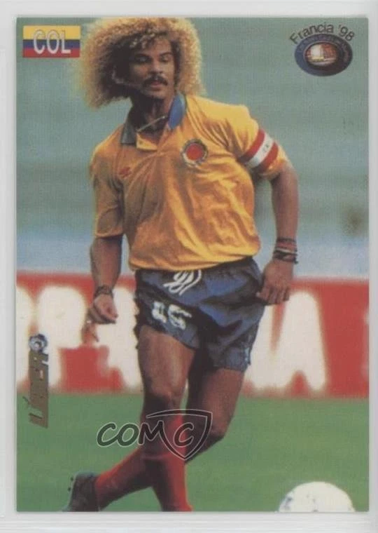 1998 Los Super Card's del Mundial Francia Carlos Valderrama #5 for
