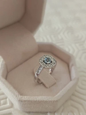 Bague fiançailles, Gemmyo, Art Deco - Photo 1/4