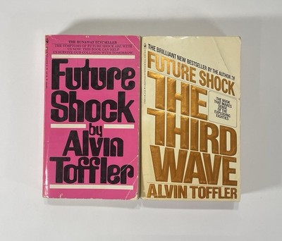 ALVIN TOFFLER Books - Future Shock & The Third Wave Bantam Paperback