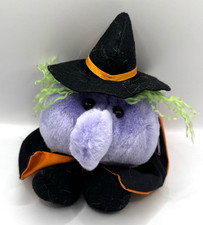 Vtg Halloween Puffkins ESMERALDO THE WITCH Plush Toy with Tag Swibco 1994