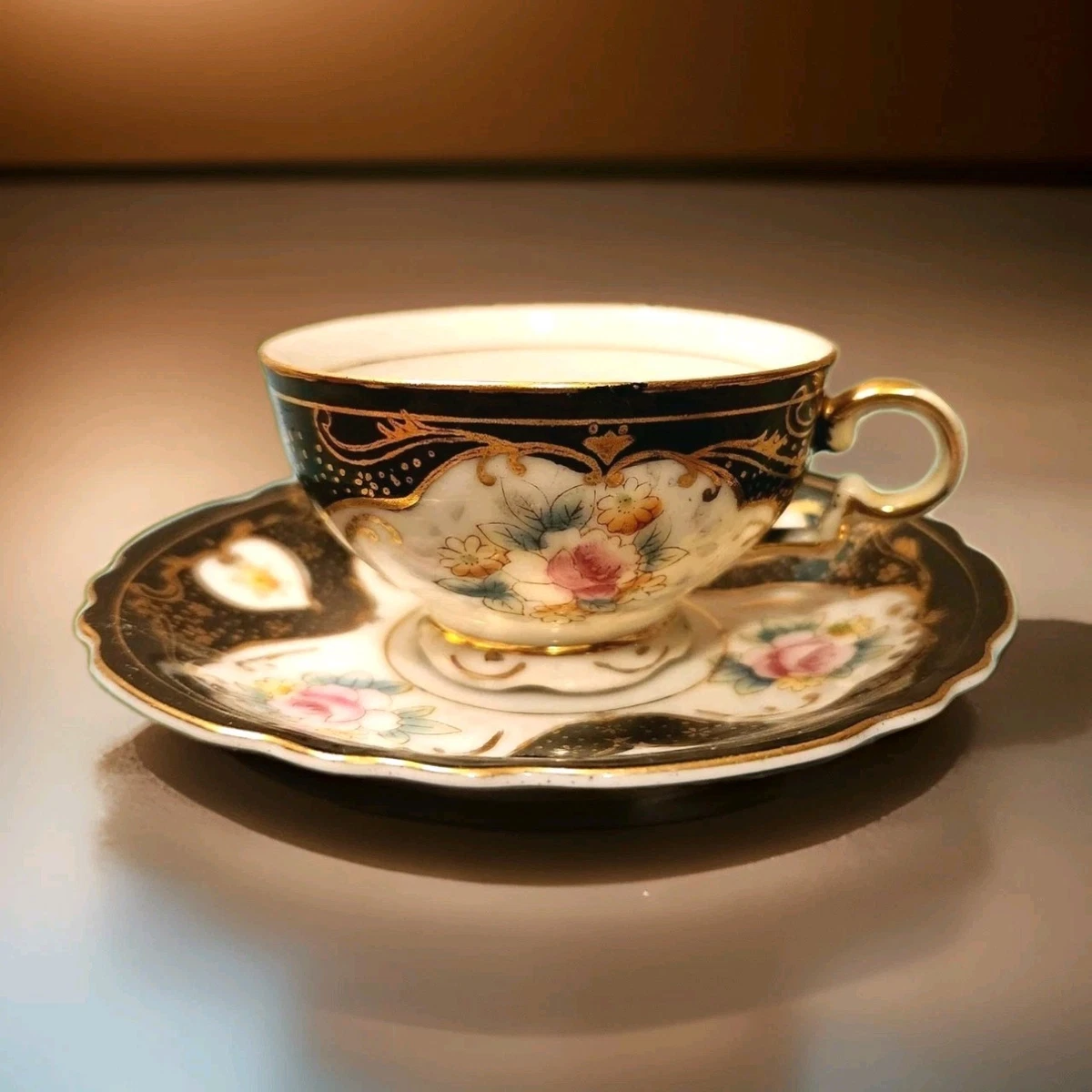Occupied Japan Cup Saucer In Antique Ceramic & Porcelain Cups