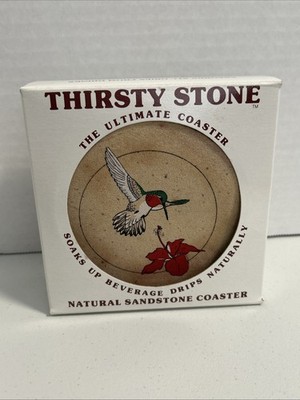 4  Thirsty Stone Ultimate Coaster (3) Natural Sandstone 