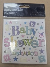 Simon Elvin Baby Shower Invitation. 6 Cards & Envelopes. New
