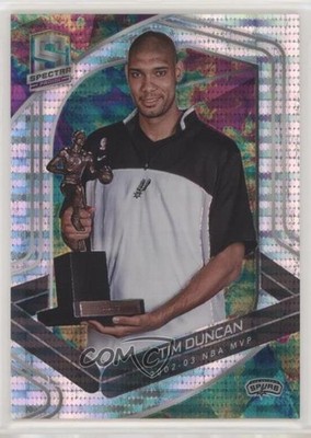 2019 Spectra Spectracular Performances Celestial Prizm /99 Tim Duncan HOF 07d9
