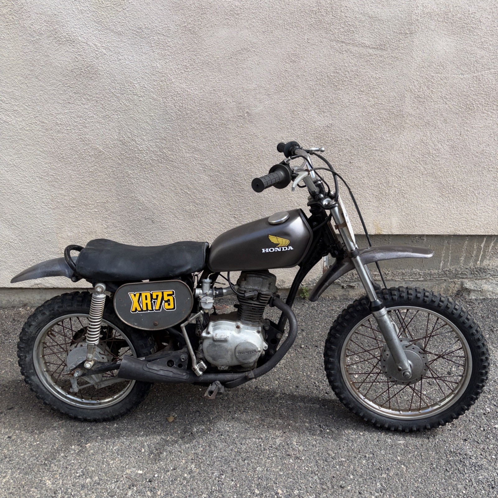 honda xr75 73 1974 K1 Original Project Vintage Pit Bike Good Motor Mated #s Bent