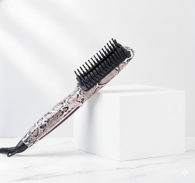 Calista TrianglPRO Triangl Pro Heated Hair Detailer Brush Snakeskin Print