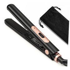 Small Flat Iron 0.7 Inch Mini Hair Straightener and Curler 2 in 1, 30S Heat