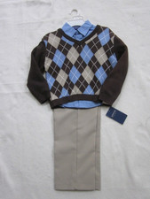 ARROW BOYS 3 PC LS SHIRT SWEATER PANTS SZ 7 NWT