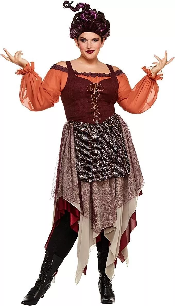 Women's Plus Size Hocus Pocus Mary Sanderson Costume