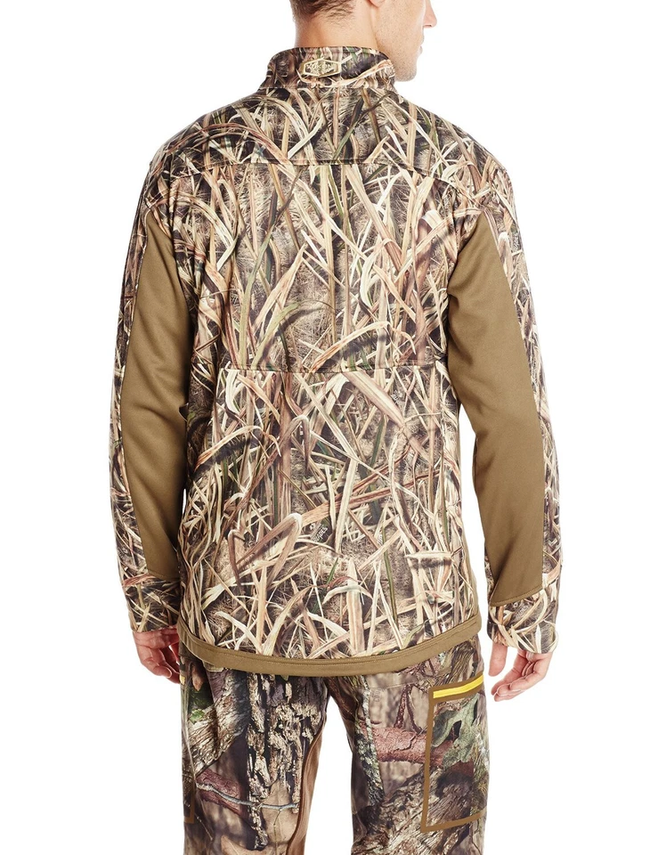 Yukon Gear Men's Camouflage Fleece Midlayer Jacket, Mossy Oak Grass Blades LARGE - Image 3 of 4
