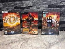 Lord Or The Rings Battle For Middle Earth, Plus 2 Other LOTR Games Pc DVD Rom 