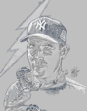 John “Flash” Flaherty New York Yankees Original Art Print 11x14 Yankee Stadium