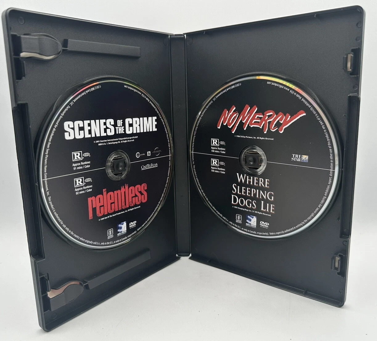 Relentless/No Mercy/Where Sleeping Dogs Lie/Scenes of the Crime DVD Richard Gere - 画像3/3