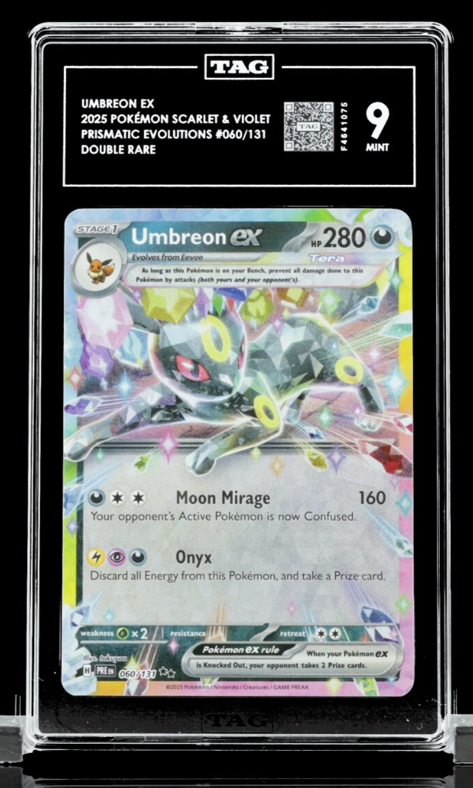 Umbreon EX - Prismatic Evolutions 060/131 - TAG 9 - RANK #1 | eBay