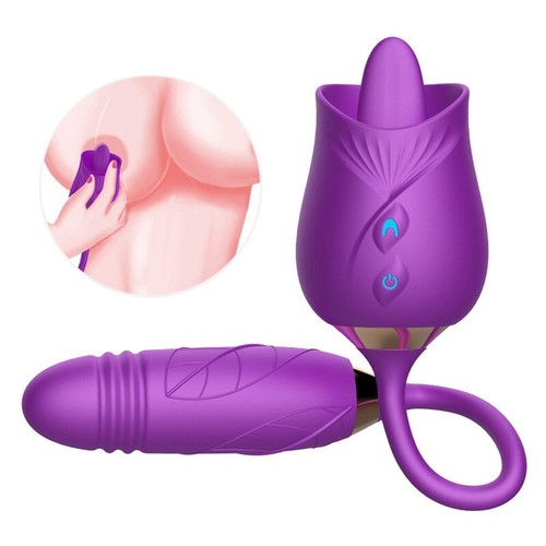 Female Licking Clit Breast Nipple Vibrating Vibrator Bllowjob Tongue Women Pump - Picture 12 of 15
