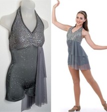 Lot of 12 Free Spirit 1-CXS 1-6x7 3-CM 2-CL 5-CXL Dance Costume Glitter Unitard