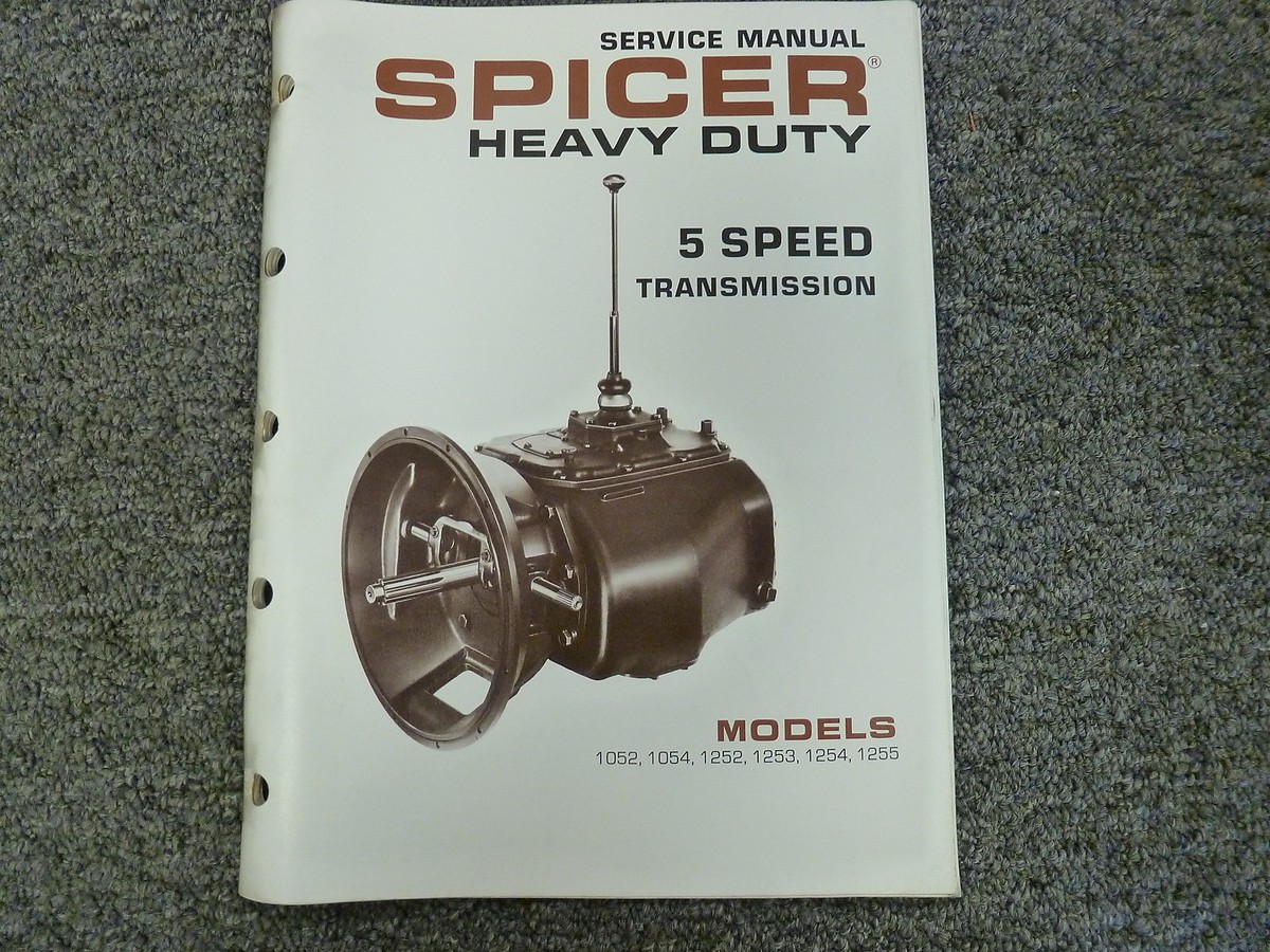 Spicer 1052 1054 1252 1253 1254 1255 Transmission Shop Service