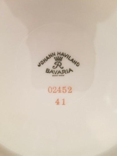 Juego de 6 tazas y platillos de té con patas Johann Haviland Baviera Alemania 18 paces - Imagen 5 de 10
