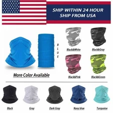 Cooling Face Scarf Sun Shield Neck Gaiter Balaclava Neckerchief Bandana (2pcs)