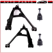 4PCS Lower Control Arms & Upper Ball Joints For Chevy Avalanche 1500 2WD 4WD