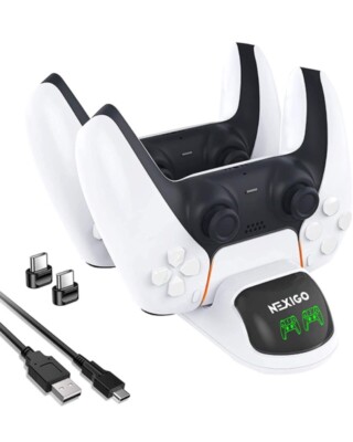 NEW NexiGo PS5 Charging Dock, Dual Charing Station with LED Indicator Free Ship
