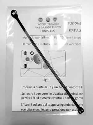 Tappo Serbatoio Carburante Bloccabile Per Fiat 500, Grande Punto E Punto Mk3 – ABS, OEM 71802520, 2 Chiavi