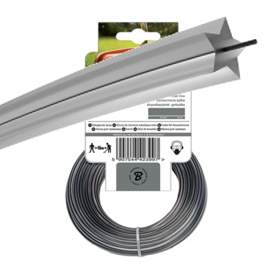 Motorsense Freischneider Trimmer hochwertige NYLONSCHNUR - STERNPROFIL - 2mm x 15M