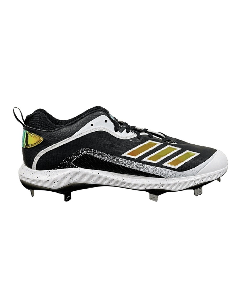 Adidas Icon 6 Bounce ECP EH2378 Black Metal Baseball Cleats  display picture 1