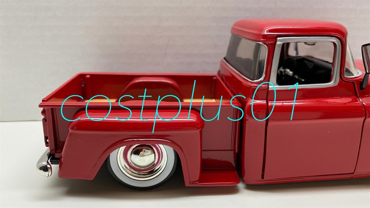 JADA DUB CITY 1955 CHEVY STEPSIDE PICKUP TRUCK 1:24 RED MOON | eBay