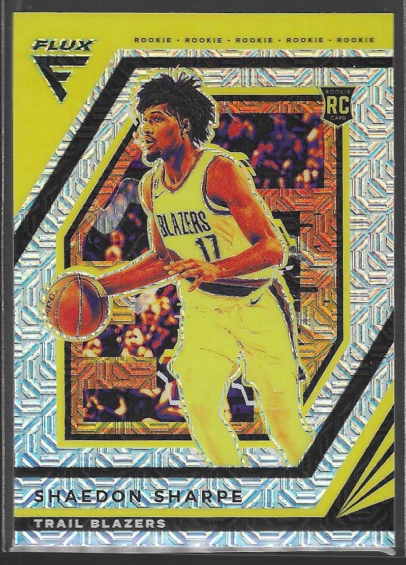 2022-23 Flux #207 Shaedon Sharpe RC Rookie Silver Mojo Prizm
