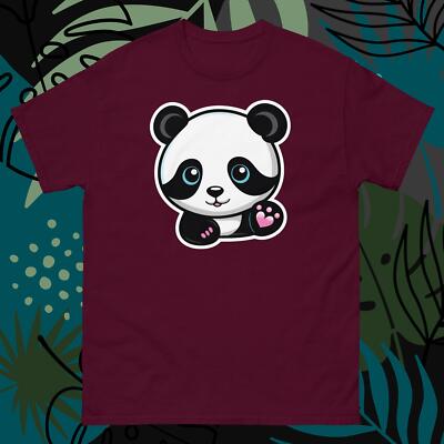 Kawaii Cute Panda Bear Unisex Tshirt v5