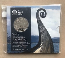 £5 2017 King Canute Royal Mint Package Sealed