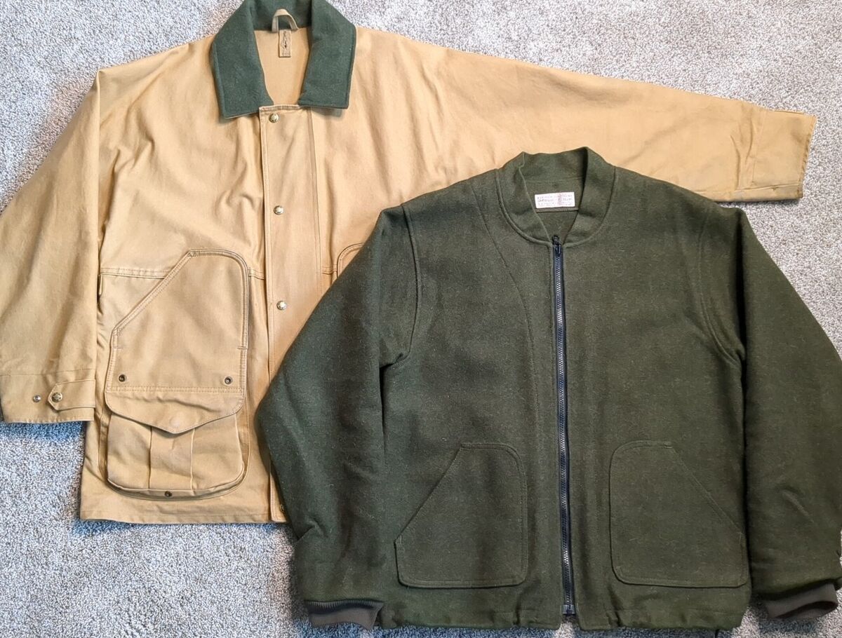 Filson 3 In 1 Tin Cloth Wool Lined Field Jacket USA Made Filson 3 In 1 Tin Cloth Wool Lined Field Jacket USA Made