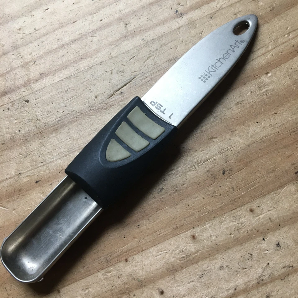 KitchenArt Adjustable Tablespoon Measuring Spoon Overall Size 1/8 TSP to 1 TSP - Image 3 of 4