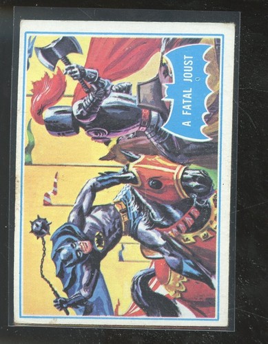 1966 Topps Batman Blue Bat #34B A Fatal Joust — Raw